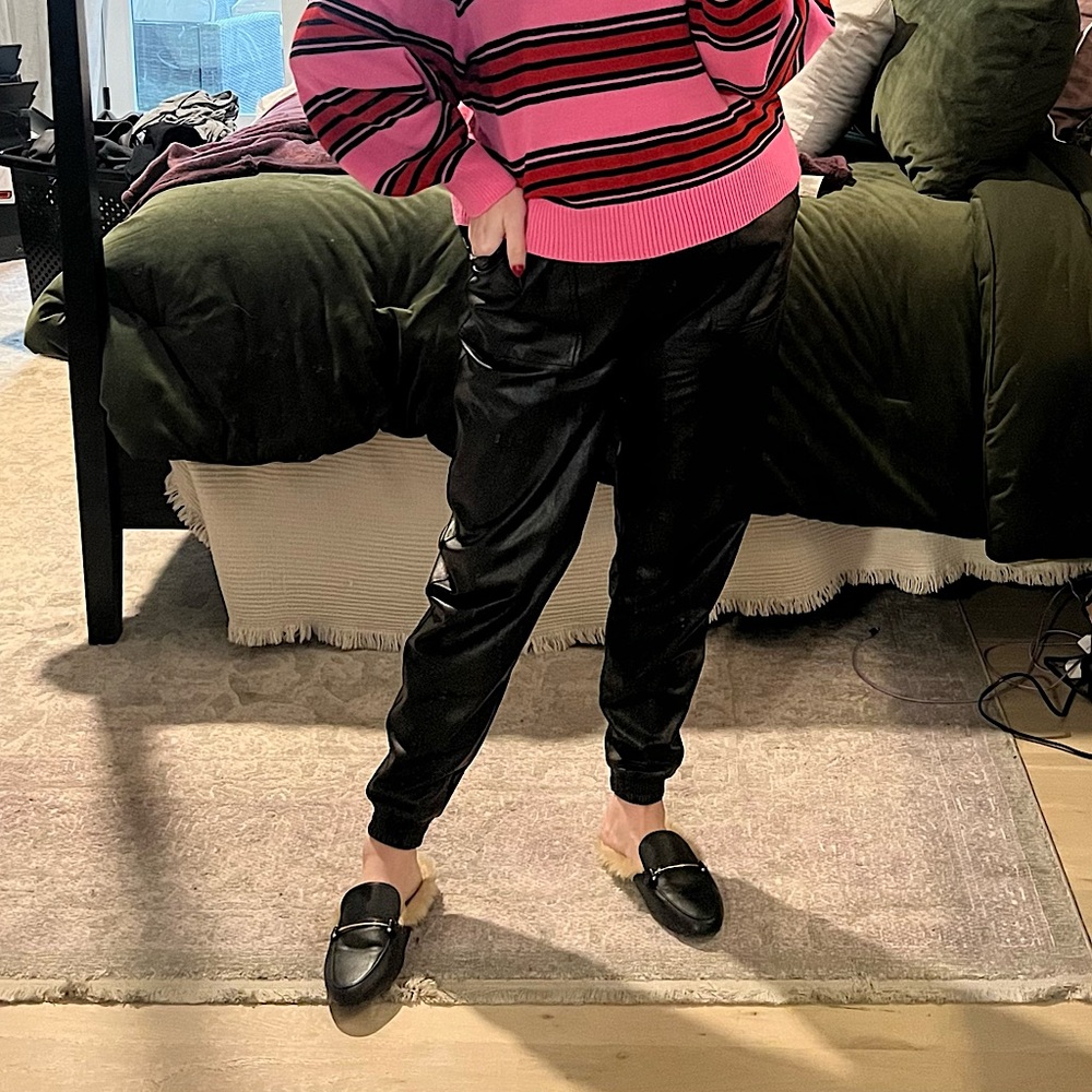 Spanx Faux Leather Joggers